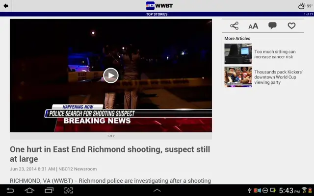 NBC12 News android App screenshot 5